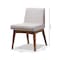 Baxton Studio Nexus Walnut Wood Finishing Greyish Beige Dining Side Chair, PK2 140-7588 - alternate 7